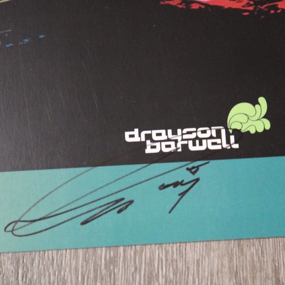 2008 Drayson Barwell Austin Martin Vantage GT2 Signed Drayson Cocker Card & Flag - Picture 4 of 9